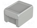 Enclosure: multipurpose; X: 80mm; Y: 113mm; Z: 60mm; BOCUBE; grey