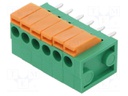 Connector: PCB terminal block; Plating: tinned; THT,spring clamp