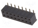 Socket; pin strips; female; PIN: 16; vertical; 2mm; SMT; 2x8
