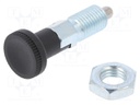 Indexing plungers; Thread: M12; Plating: zinc; Mat: steel; 6mm