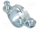 T-bolt clamp; W: 52mm; Clamping: 24÷26mm; steel; Plating: zinc