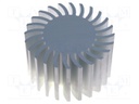 Heatsink; LED; Ø: 85mm; H: 50mm