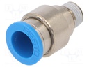 Push-in fitting; threaded,straight; R 1/8"; outside; -0.95÷6bar