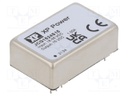 Isolated Board Mount DC/DC Converter, 2:1 Input, ITE, 1 Output, 15 W, 15 V, 1 A