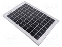 Photovoltaic cell; polycrystalline silicon; 354x251x17mm; 10W