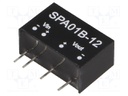 Converter: DC/DC; 1W; Uin: 18÷36V; 12VDC; Iout: 8÷83mA; SIP6; 3g