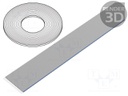 Wire: ribbon; 0.635mm; solid; Cu; 12x30AWG; unshielded; LSZH; grey