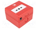 Safety switch: fire warning hand switch; Series: CXM; IP66; 3A