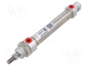 Round cylinder; Piston diam: 20mm; Piston stroke: 80mm; 1÷10bar