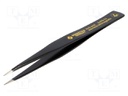 Tweezers; non-magnetic; Blade tip shape: sharp; Blades: straight