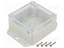 Enclosure: multipurpose; X: 90mm; Y: 90mm; Z: 45mm; ZP; ABS; gasket