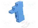 Socket; 10A; 250VAC; Mounting: DIN; Leads: screw terminals; IP20