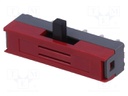 Switch: slide; SP3T; 0.2A/30VDC; Mounting: side; -15÷60°C; 100MΩ