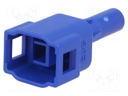 Connector: wire-wire; 570,E-Seal; plug; male; PIN: 1; IP67; blue