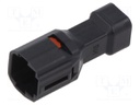 Connector: wire-wire; DF62W; crimped; straight; PIN: 4; plug; male