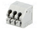 PCB terminal block; angled 45°; 3.5mm; ways: 3; on PCBs; terminal