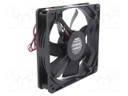 Fan: DC; axial; 12VDC; 120x120x25mm; 173.4m3/h; 45.5dBA; 2600rpm