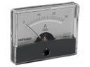 Ammeter; analogue; on panel; I AC: 0÷30A; Class: 2,5; 60x47mm