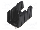 Heatsink: moulded; TO220; black; L: 19mm; W: 12.7mm; H: 12.7mm; 21K/W