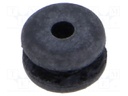 Grommet; black; UL94HB; TPR