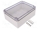 Enclosure: multipurpose; X: 151mm; Y: 201mm; Z: 80mm; EURONORD; grey