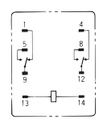 Relay: electromagnetic; DPDT; Ucoil: 24VAC; Icontacts max: 10A