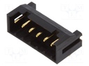 Socket; wire-wire/PCB; male; DF3; 2mm; PIN: 6; THT; on PCBs