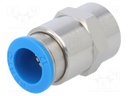 Push-in fitting; straight; Input thread: G 3/8" internal; 12mm