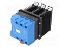 Relay: solid state; Ucntrl: 10÷30VDC; 22A; 24÷520VAC; 3-phase; DIN