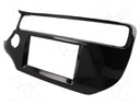 Radio mounting frame; Kia; 2 DIN; black gloss