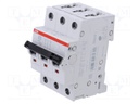 Circuit breaker; 400VAC; Inom: 32A; Poles: 3; DIN; Charact: B; 6kA