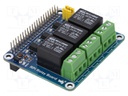 Module: relay; HAT; Channels: 3; Application: Raspberry Pi