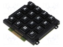 Keypad: plastic; No.of butt: 16; none; plastic; 200mΩ; 1N; 20mA