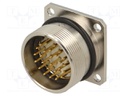 Connector: M27; ZYLIN; socket; male; soldering; PIN: 26; IP67; 1mm2