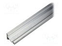 Profiles for LED modules; angular; natural; L: 2m; aluminium