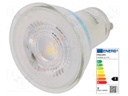 LED lamp; neutral white; GU10; 230VAC; 230lm; 2.7W; 36°; 4000K