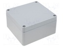 Enclosure: multipurpose; X: 160mm; Y: 160mm; Z: 91mm; EUROMAS; IP66