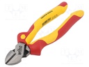 Pliers; insulated,side,cutting; steel; 160mm; 1kVAC