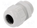 Cable gland; PG16; IP68; Mat: polyamide; light grey