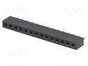 Socket; pin strips; female; PIN: 14; straight; 2mm; THT; 1x14