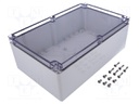 Enclosure: multipurpose; X: 160mm; Y: 250mm; Z: 90mm; EURONORD; grey