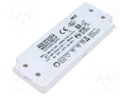 Power supply: switched-mode; LED; 12W; 2÷37VDC; 350mA; 198÷264VAC