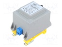 Transformer: encapsulated; 30VA; 230VAC; 24V; 1.25A; Mounting: DIN