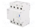 Relay: installation; bistable; NC + NO x3; Ucoil: 24VAC; 63A; IP20