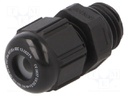 Cable gland; M12; 1.5; IP68; Mat: polyamide; black