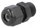 Cable gland; PG7; IP68; Mat: polyamide; black; UL94V-0