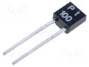 Sensor: temperature; Pt100; 100Ω; cl.B 0,12 %; Case: TO92