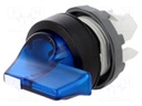 Switch: rotary; Stabl.pos: 1; 22mm; blue; Illumin: MLB-1; IP66; Pos: 3