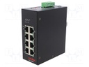 Switch Ethernet; unmanaged; Number of ports: 8; 9÷57VDC; DIN; RJ45