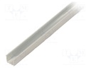 Profiles for LED modules; white; 1m; LOKOM; aluminium; varnished